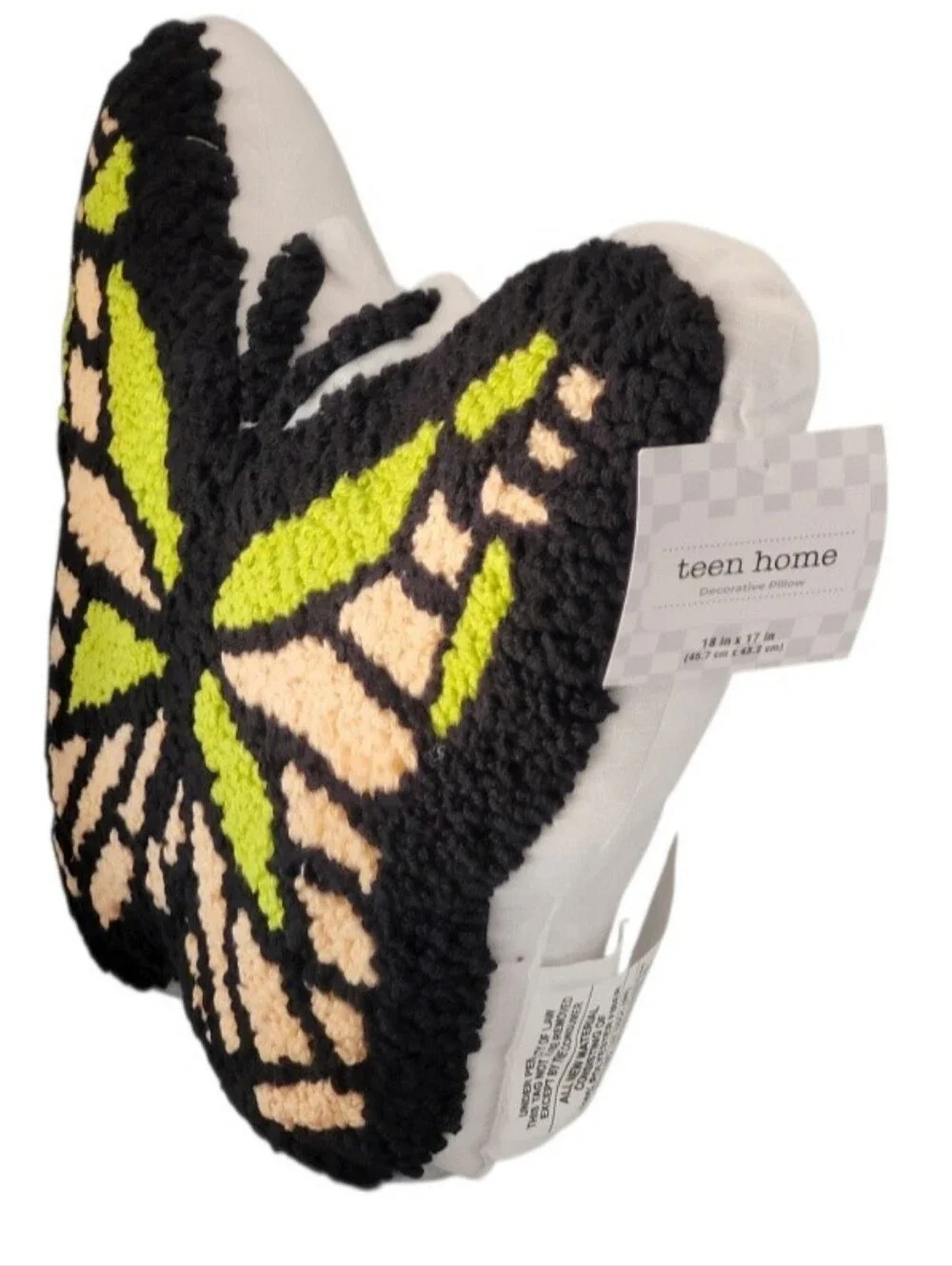 Teen Home Zadora butterfly-shaped decorative throw pillow 18